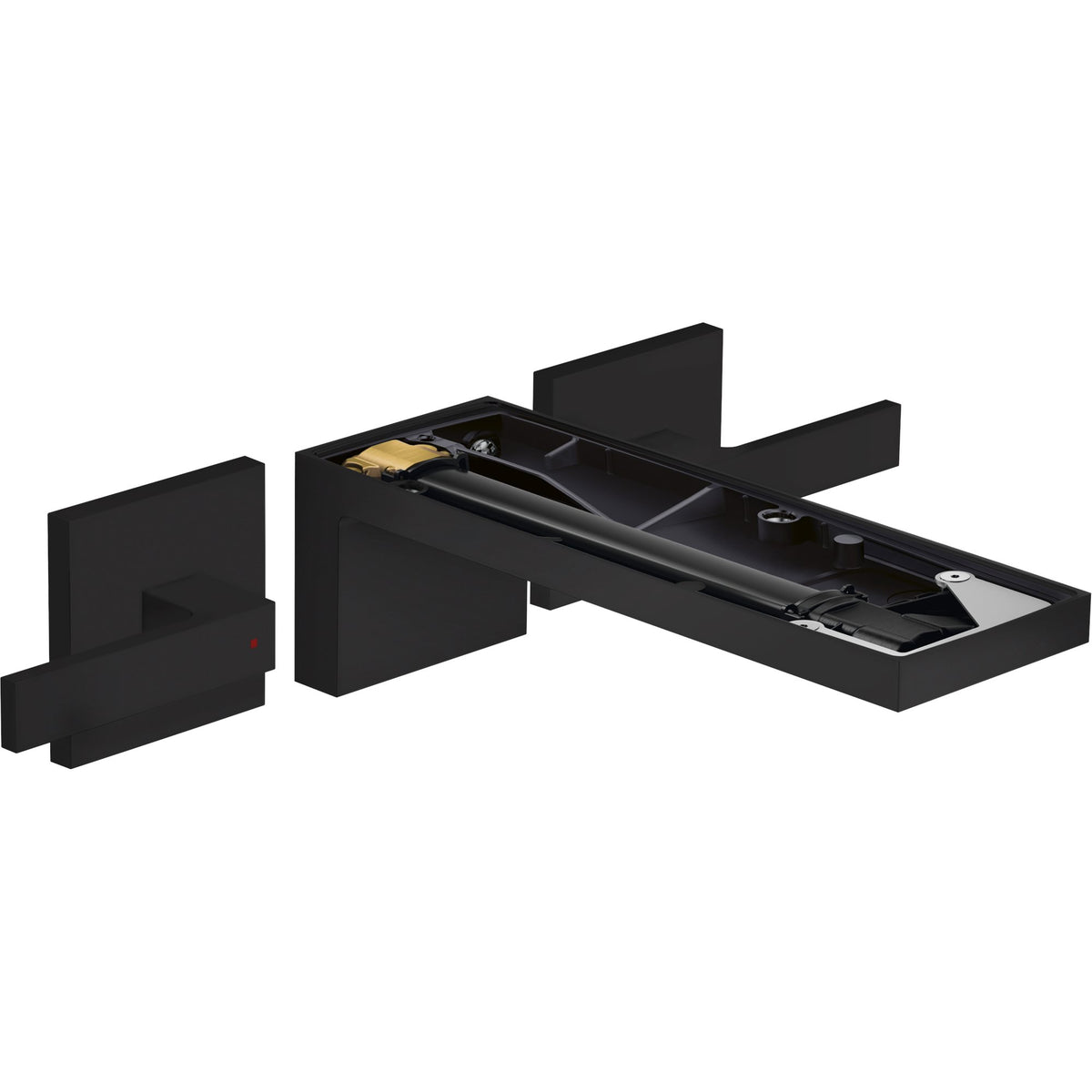 AXOR-MyEdition-3-hole-basin-mixer-for-concealed-installation-wall-mounted-with-spout-221-mm-lever-handles-without-plate-Matt-Black-47082670