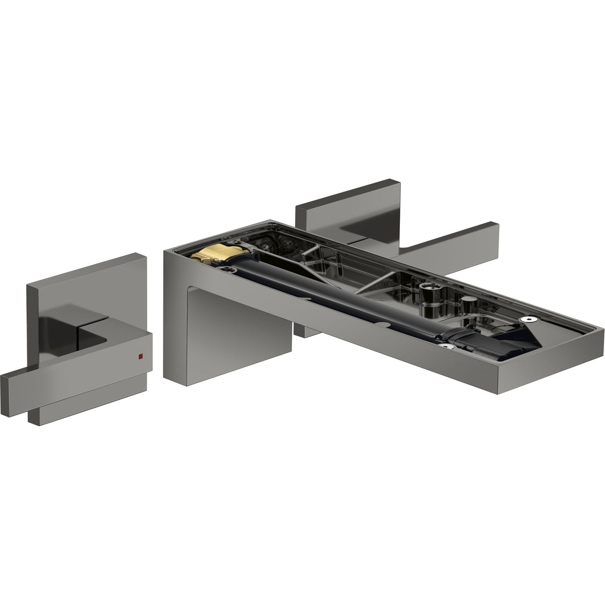 AXOR-MyEdition-3-hole-basin-mixer-for-concealed-installation-wall-mounted-with-spout-221-mm-lever-handles-without-plate-Polished-Black-Chrome-47082330