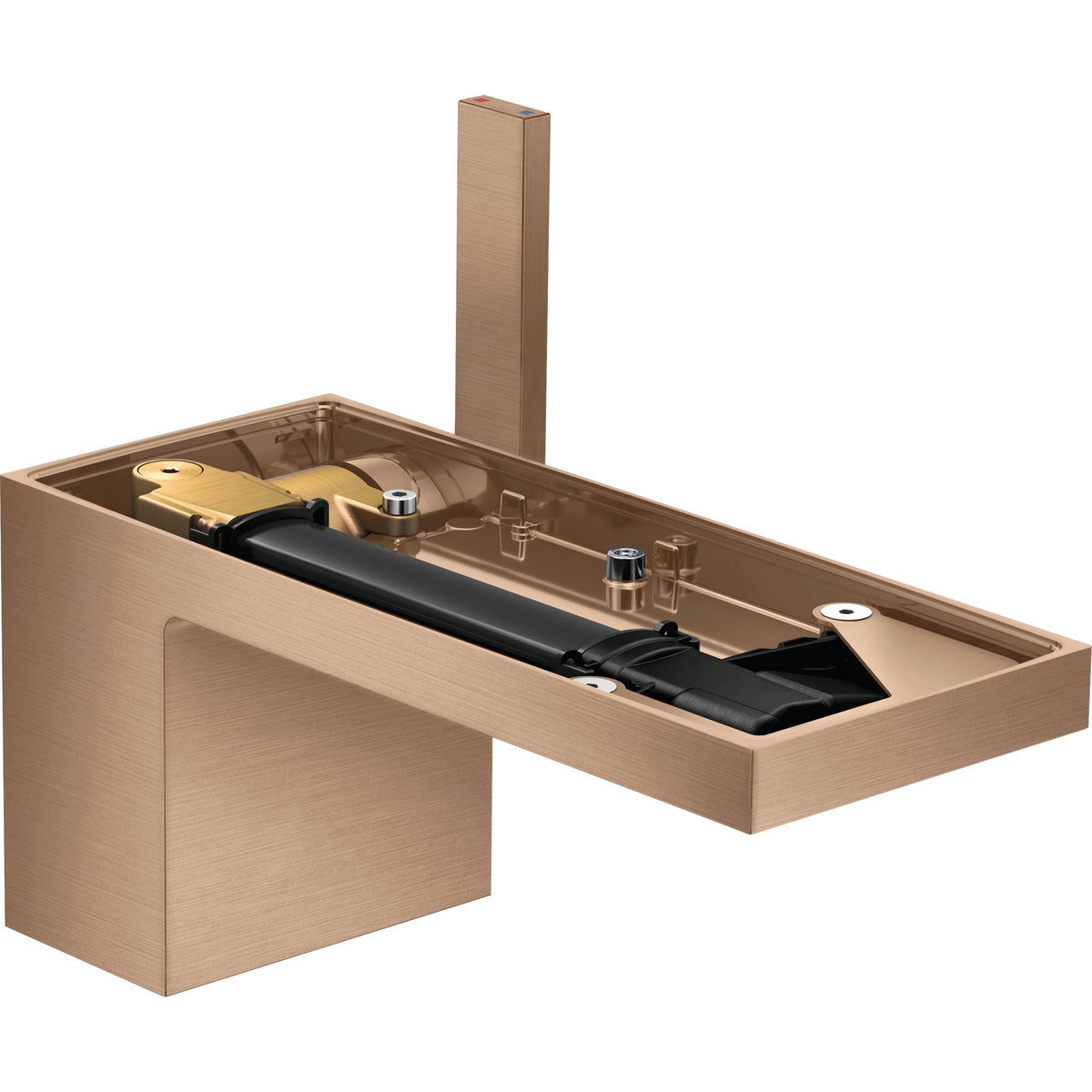 AXOR-MyEdition-Single-lever-basin-mixer-70-with-push-open-waste-set-without-plate-Brushed-Red-Gold-47012310