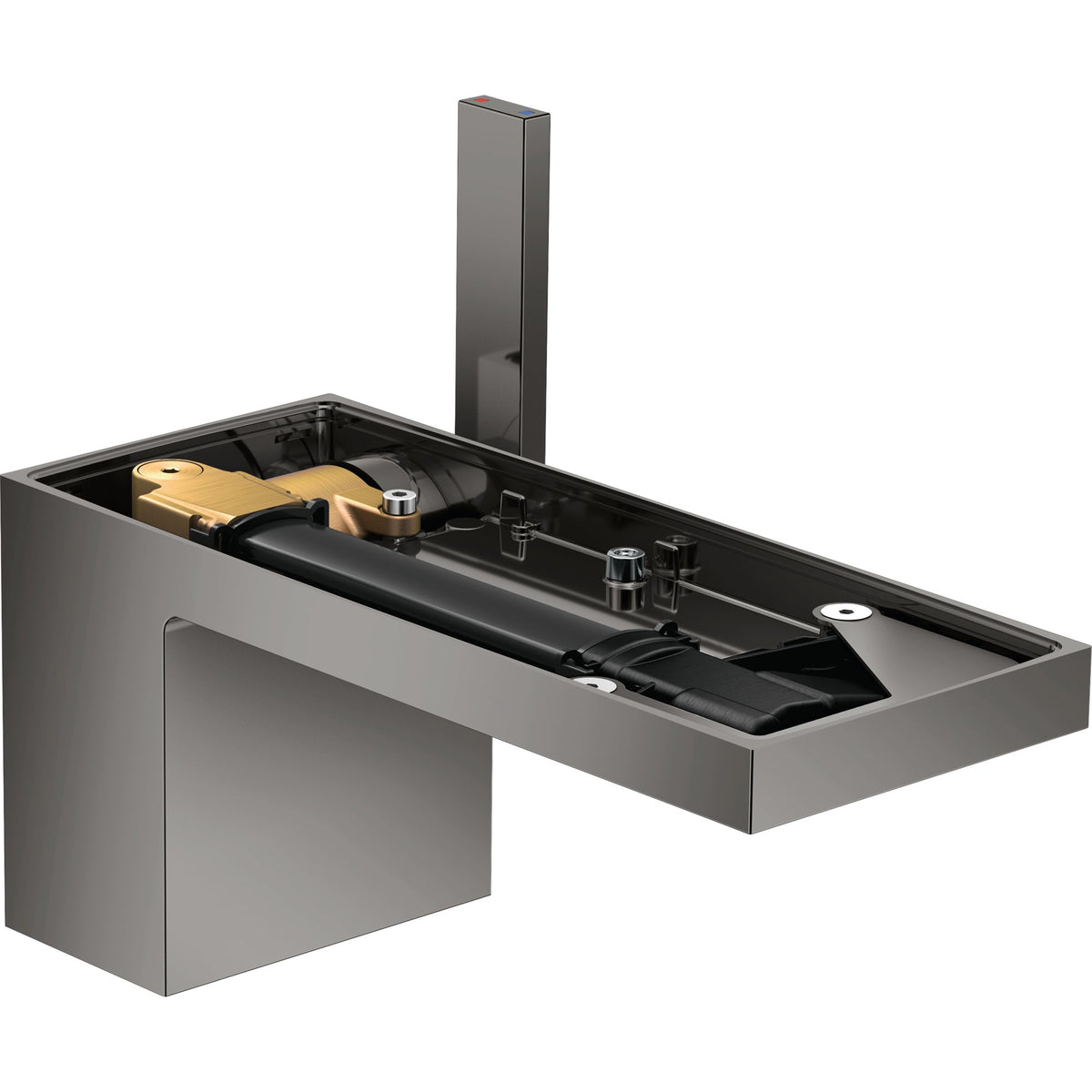 AXOR-MyEdition-Single-lever-basin-mixer-70-with-push-open-waste-set-without-plate-Polished-Black-Chrome-47012330