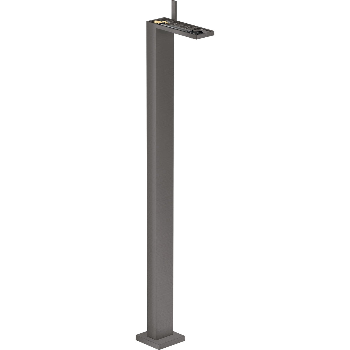 AXOR-MyEdition-Single-lever-basin-mixer-floor-standing-with-push-open-waste-set-without-plate-Brushed-Black-Chrome-47042340