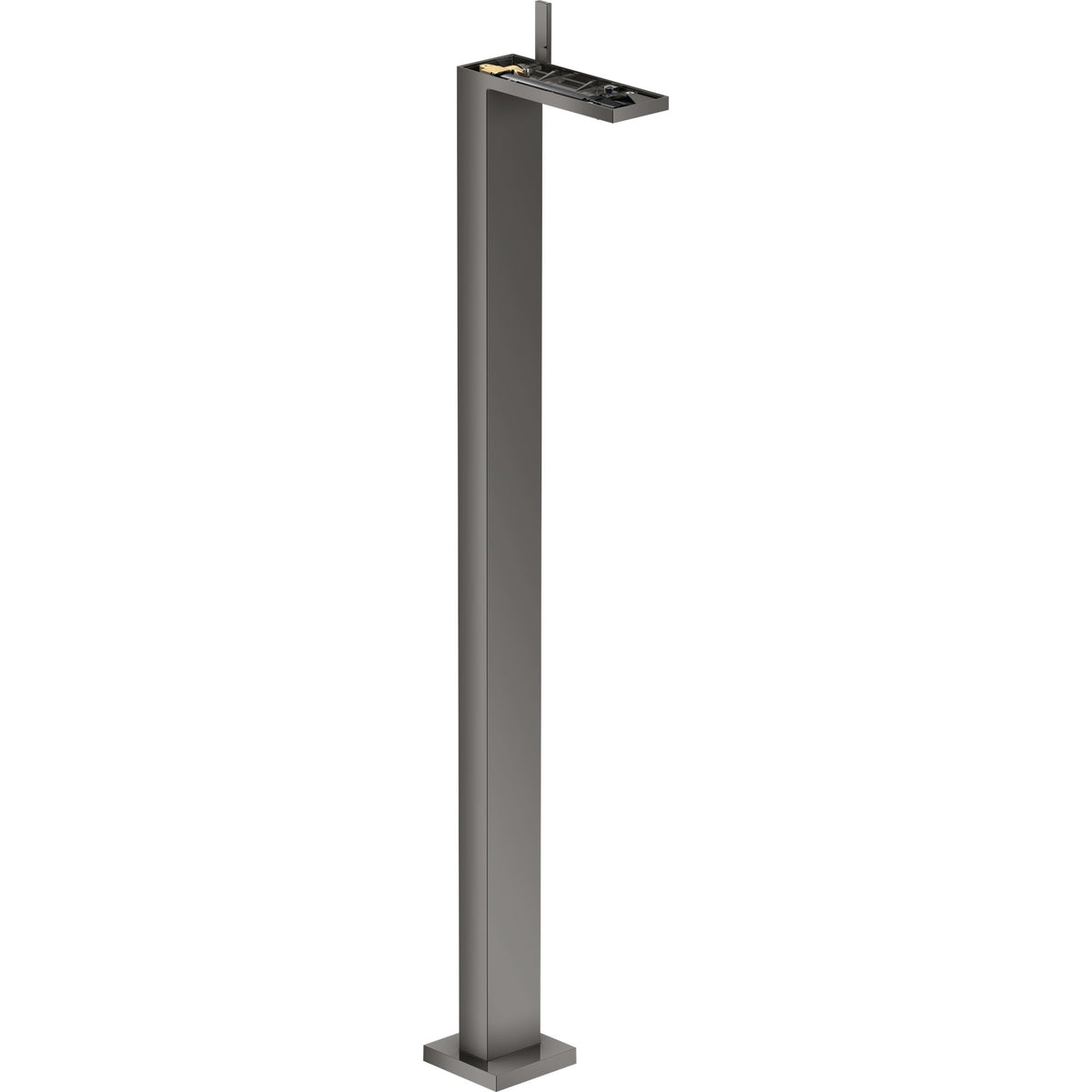 AXOR-MyEdition-Single-lever-basin-mixer-floor-standing-with-push-open-waste-set-without-plate-Polished-Black-Chrome-47042330