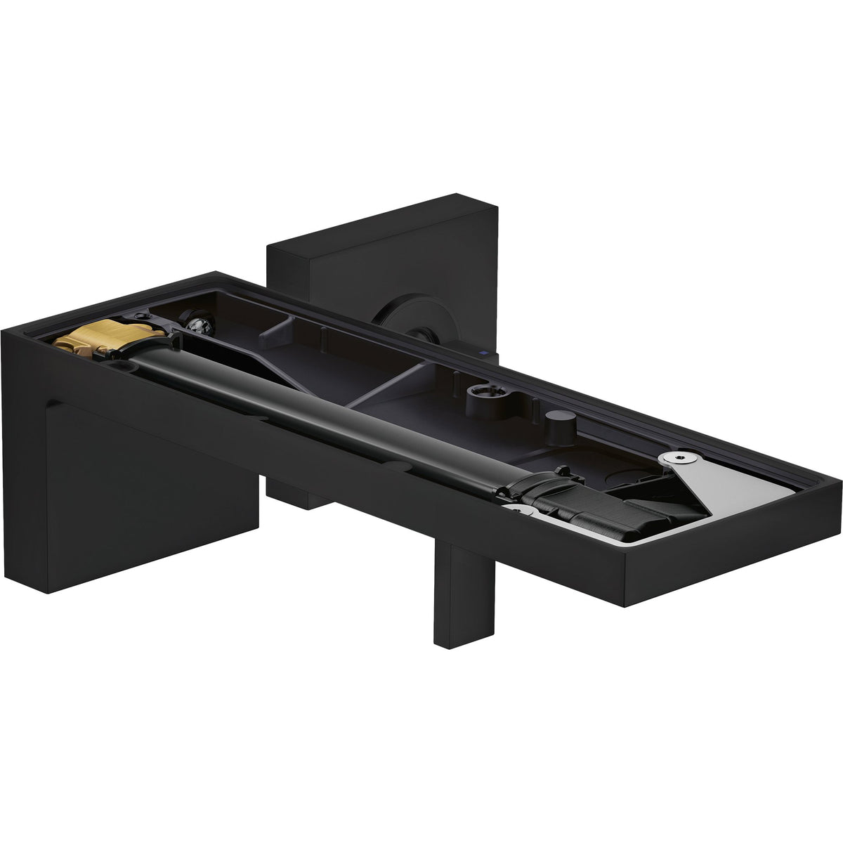 AXOR-MyEdition-Single-lever-basin-mixer-for-concealed-installation-wall-mounted-with-spout-221-mm-without-plate-Matt-Black-47062670