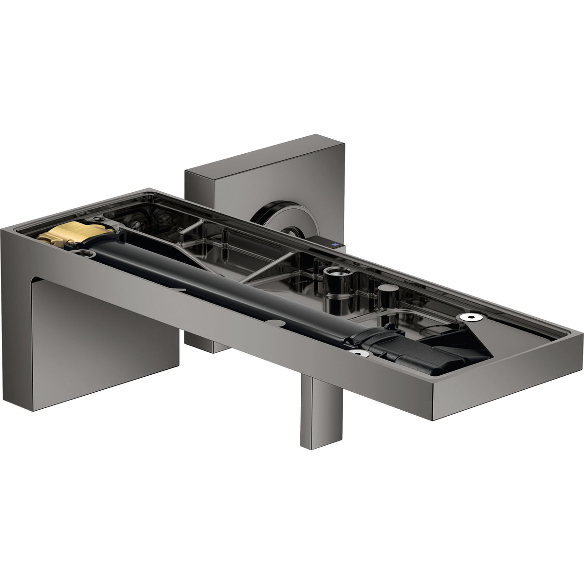AXOR-MyEdition-Single-lever-basin-mixer-for-concealed-installation-wall-mounted-with-spout-221-mm-without-plate-Polished-Black-Chrome-47062330