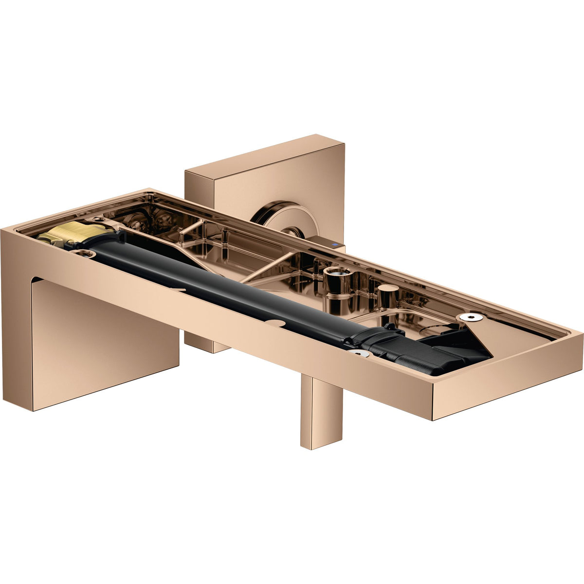 AXOR-MyEdition-Single-lever-basin-mixer-for-concealed-installation-wall-mounted-with-spout-221-mm-without-plate-Polished-Red-Gold-47062300
