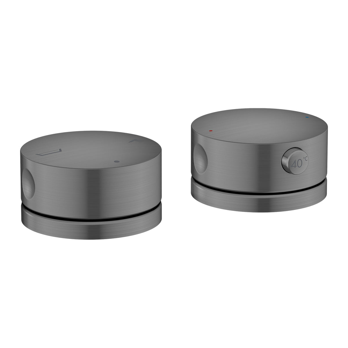 AXOR-One-2-hole-rim-mounted-thermostatic-bath-mixer-Brushed-Black-Chrome-48470340