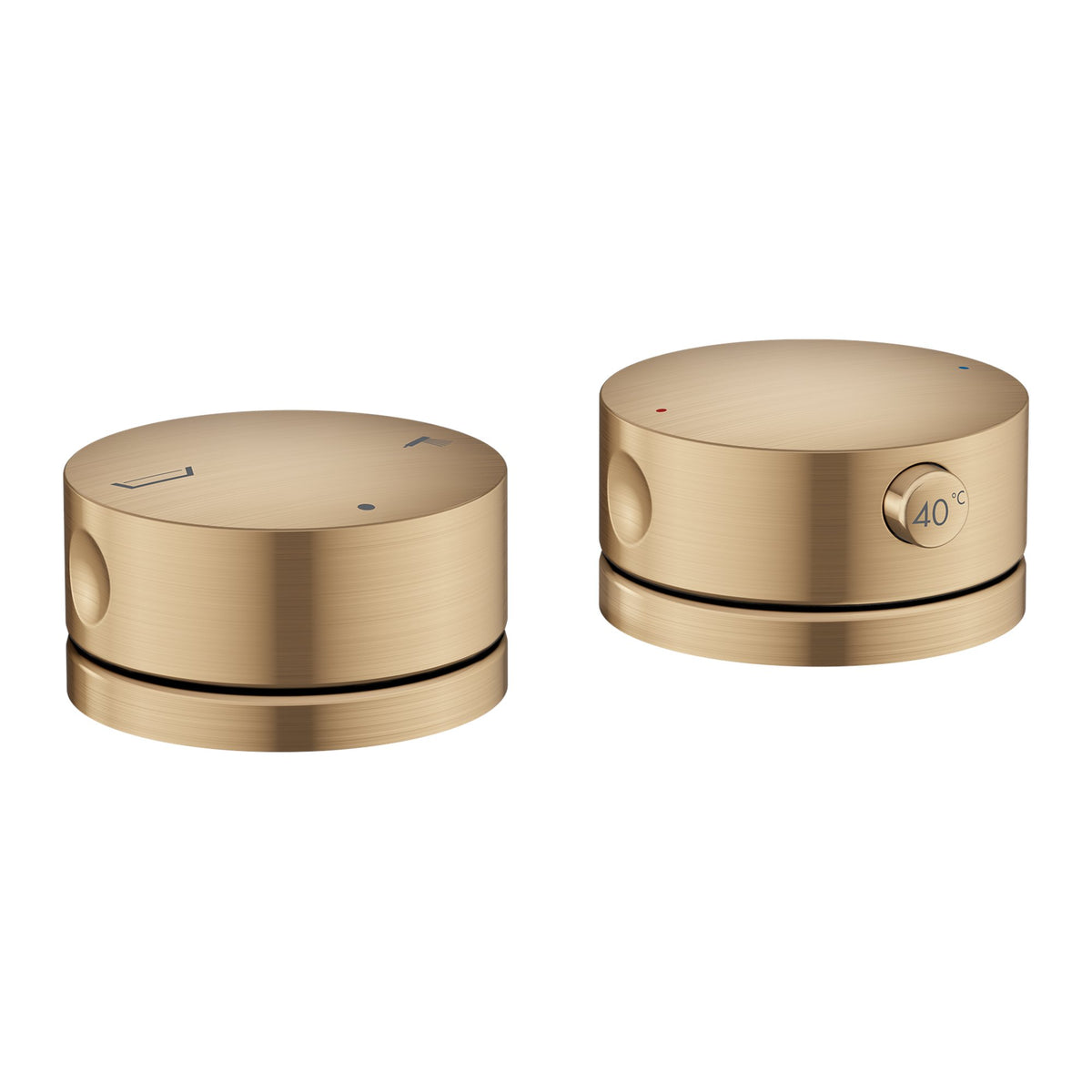 AXOR-One-2-hole-rim-mounted-thermostatic-bath-mixer-Brushed-Bronze-48470140