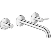 AXOR-One-3-hole-basin-mixer-for-concealed-installation-wall-mounted-with-spout-220-mm-and-lever-handles-Chrome-48160000