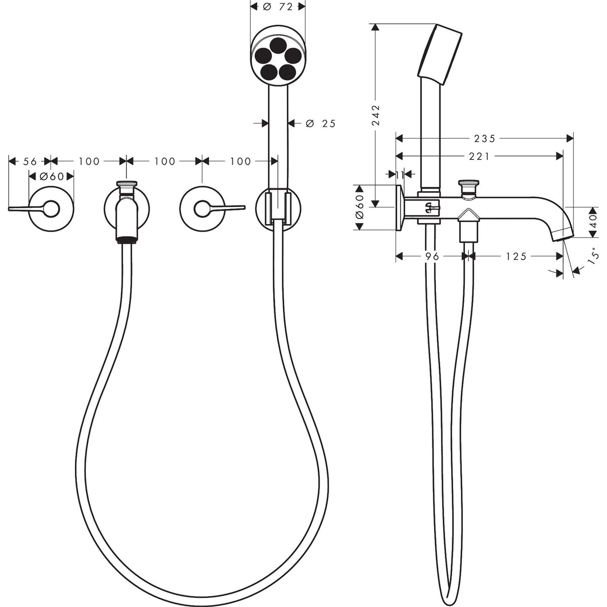 AXOR-One-3-hole-bath-mixer-for-concealed-installation-wall-mounted-with-lever-handles-and-hand-shower-48444-technical-01
