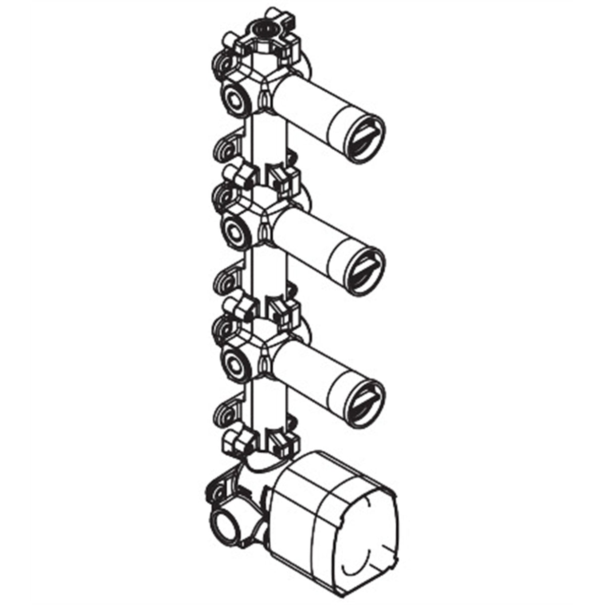 AXOR-One-Basic-set-for-thermostatic-module-for-concealed-installation-for-3-functions-48710-technical-02
