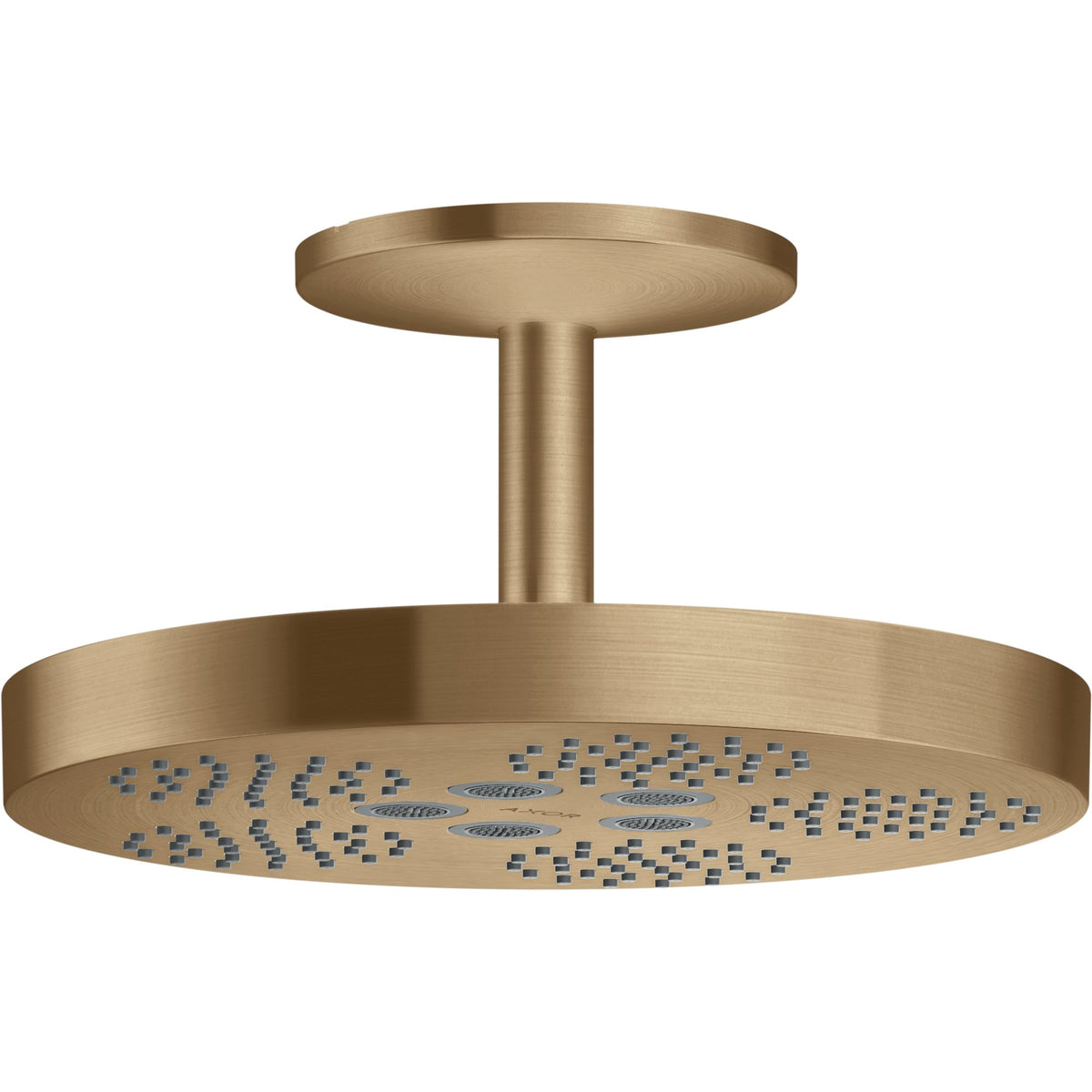 AXOR-One-Overhead-shower-280-1jet-with-ceiling-connection-Brushed-Bronze-48493140
