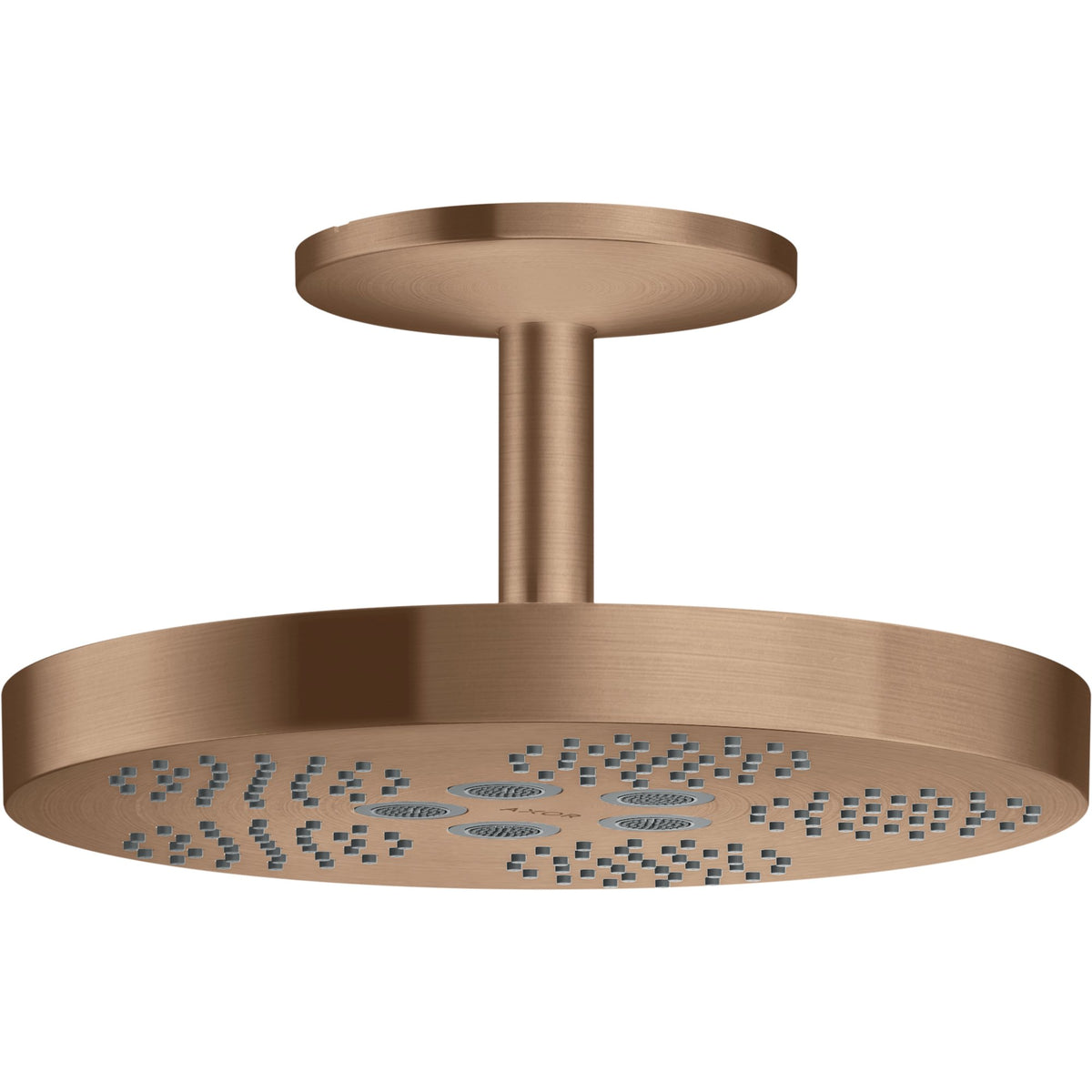 AXOR-One-Overhead-shower-280-1jet-with-ceiling-connection-Brushed-Red-Gold-48493310