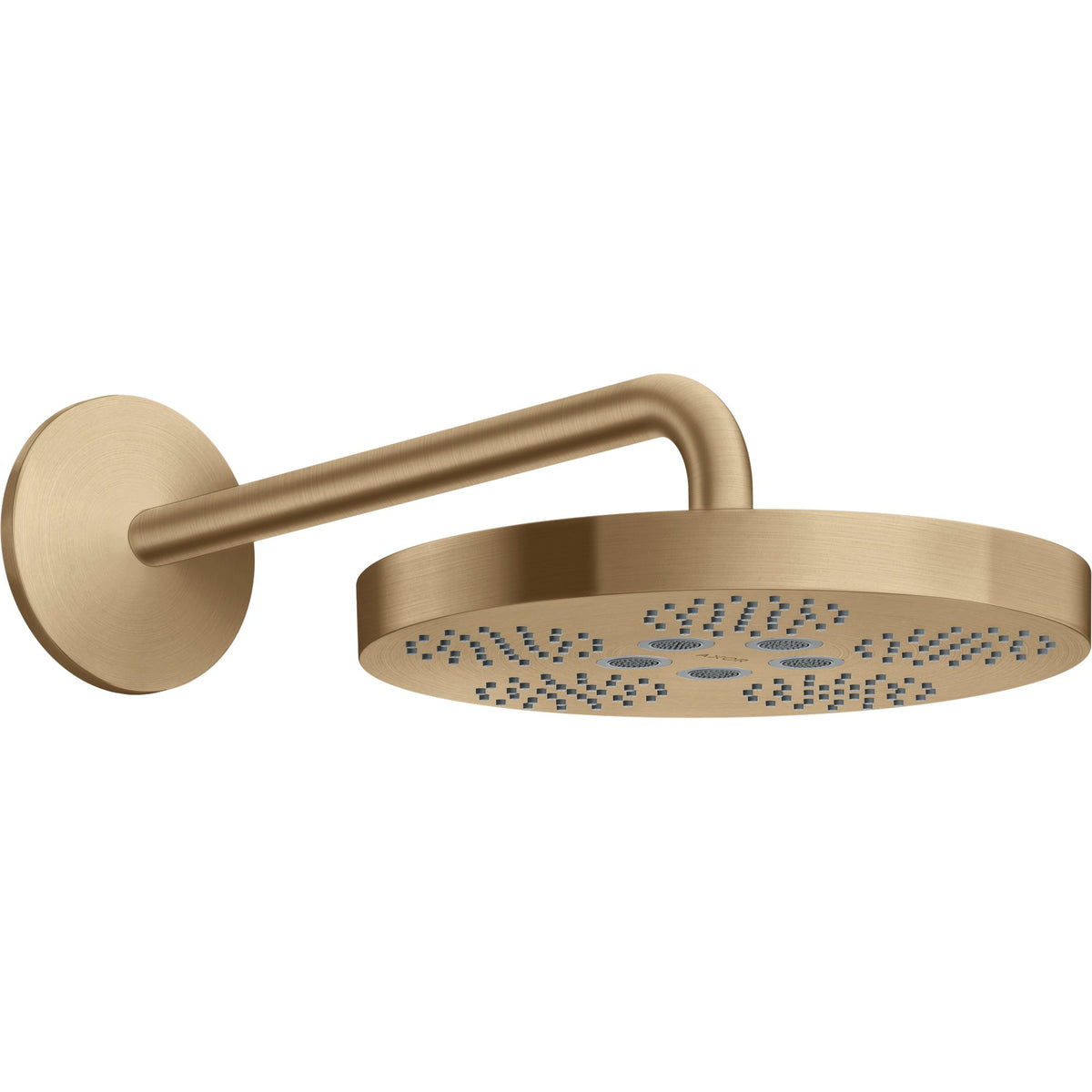 AXOR-One-Overhead-shower-280-1jet-with-shower-arm-Brushed-Bronze-48491140