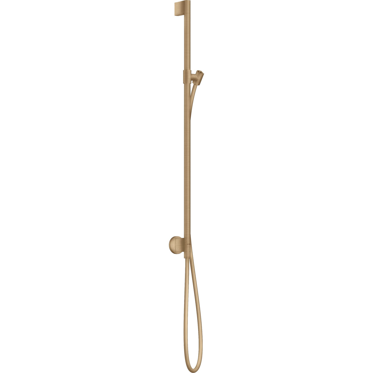 AXOR-One-Shower-bar-0-90-m-with-wall-connection-and-shower-hose-1-60-m-Brushed-Bronze-48792140
