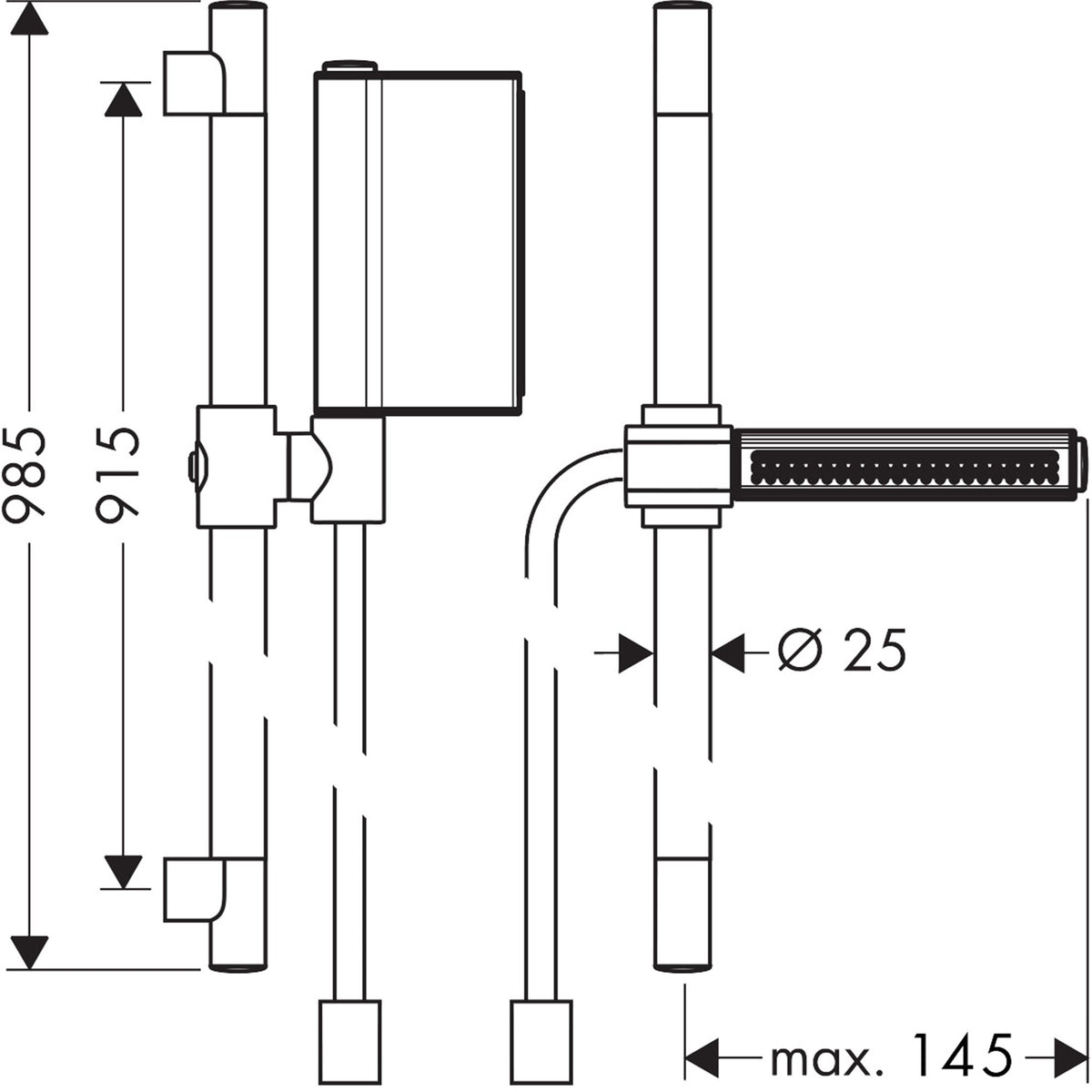 AXOR-One-Shower-set-0-90-m-with-hand-shower-2jet-45722-technical-02
