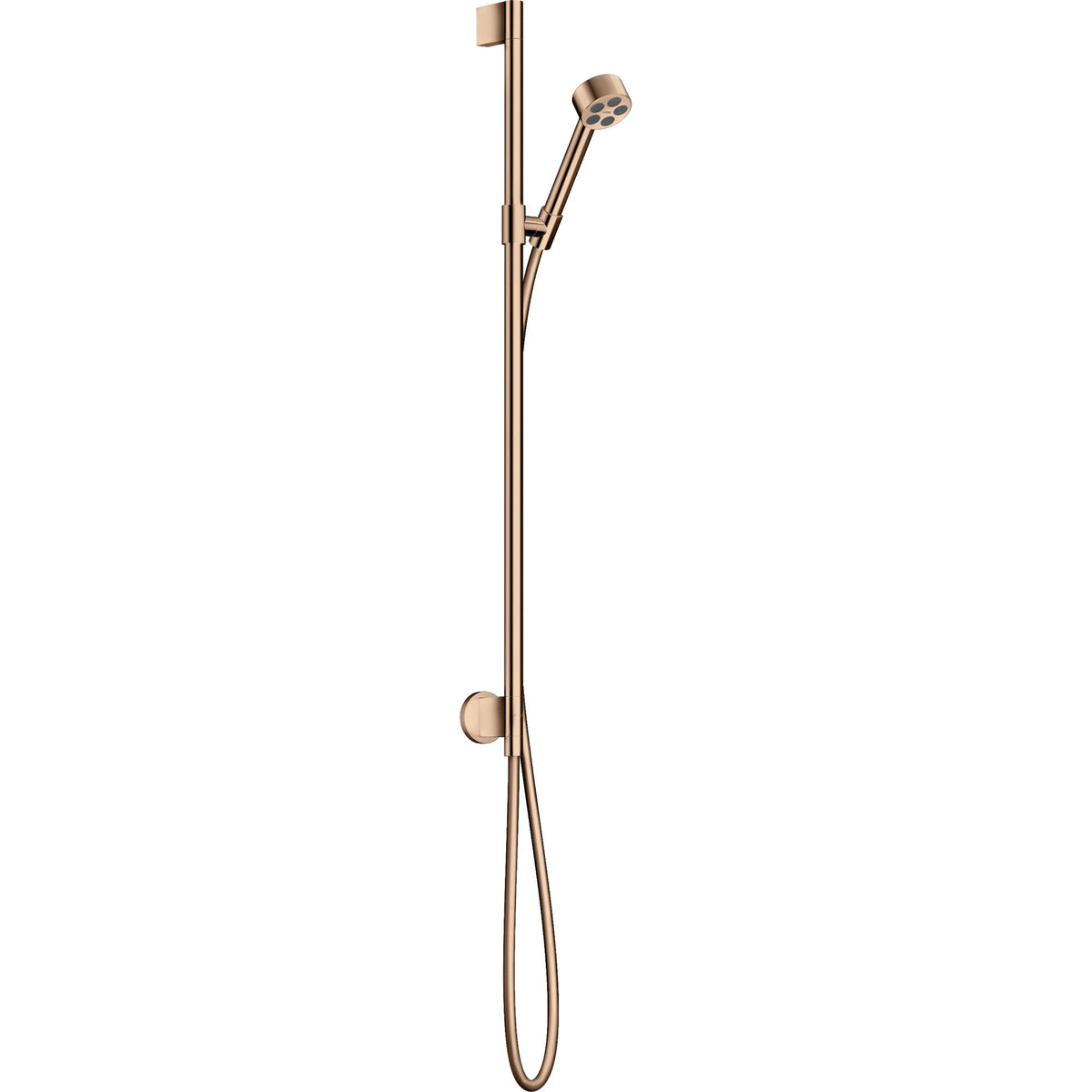 AXOR-One-Shower-set-75-1jet-EcoSmart-with-wall-connection-Polished-Red-Gold-48791300