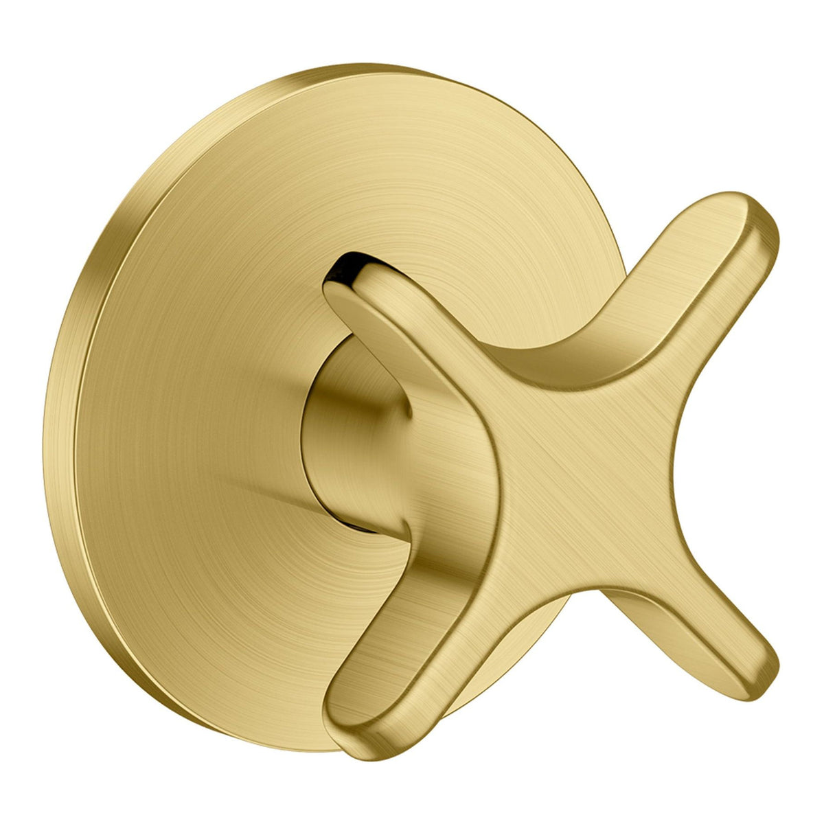 AXOR One Shut off valve for concealed installation with cross handle Brushed Brass 48771950