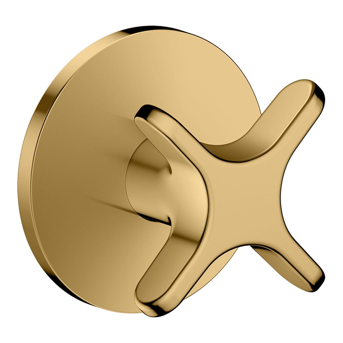 AXOR One Shut off valve for concealed installation with cross handle Polished Gold Optic 48771990