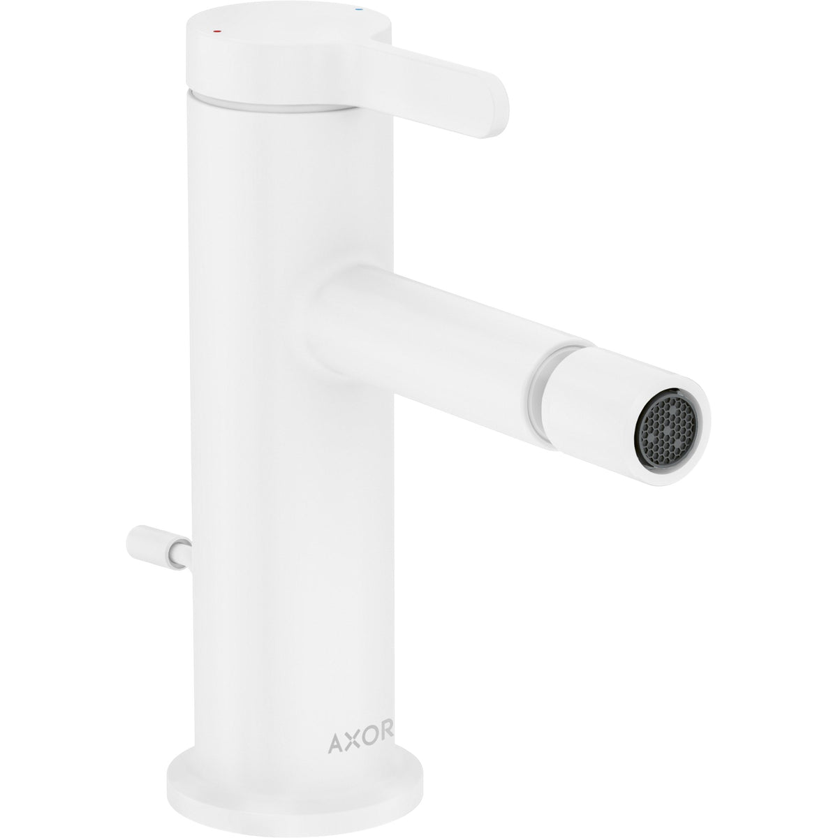 AXOR-One-Single-lever-bidet-mixer-with-pop-up-waste-set-Matt-White-48210700