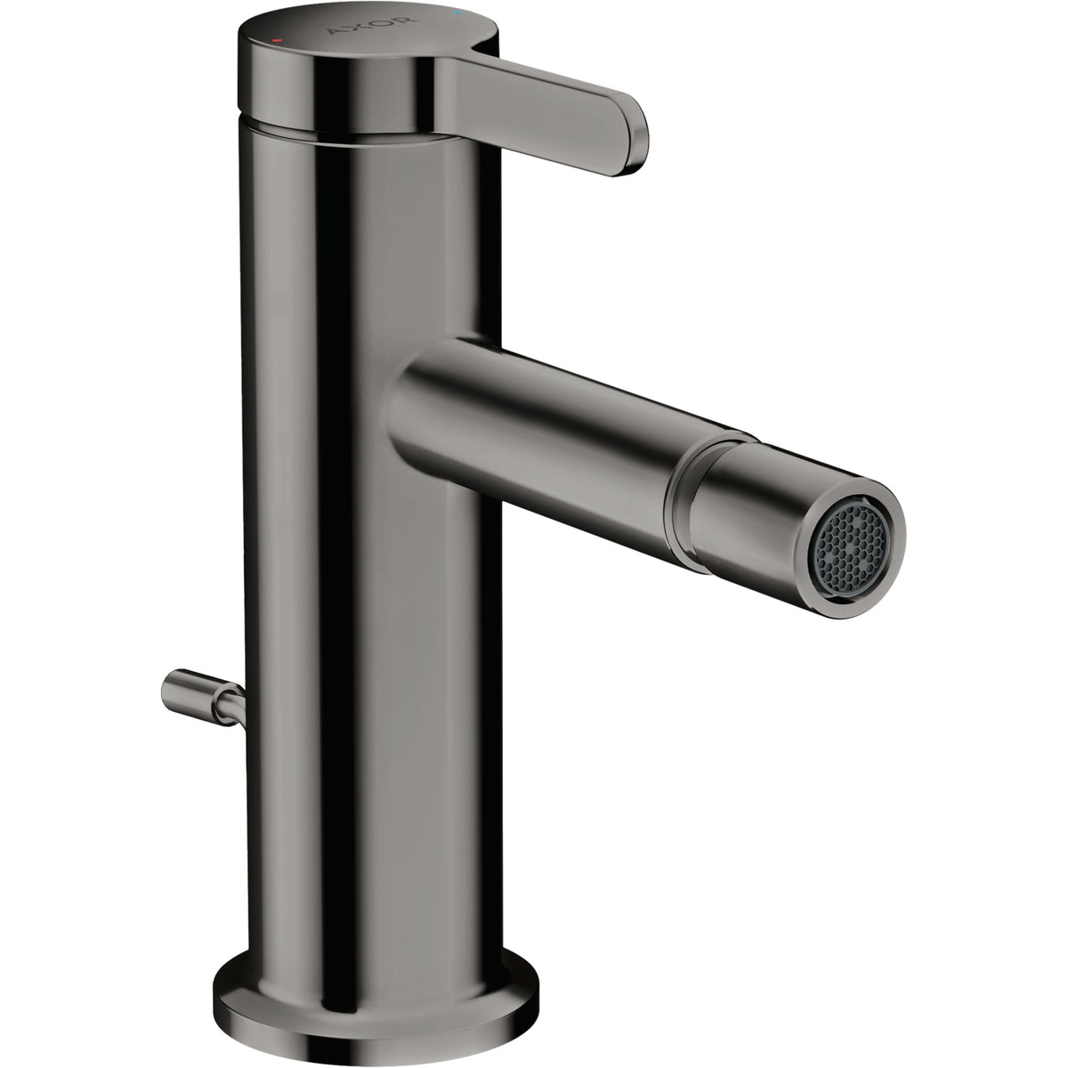AXOR-One-Single-lever-bidet-mixer-with-pop-up-waste-set-Polished-Black-Chrome-48210330