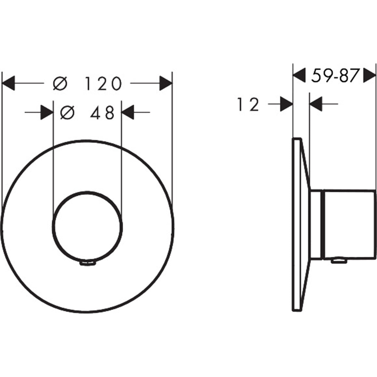 AXOR-One-Thermostat-for-concealed-installation-48711-technical-02
