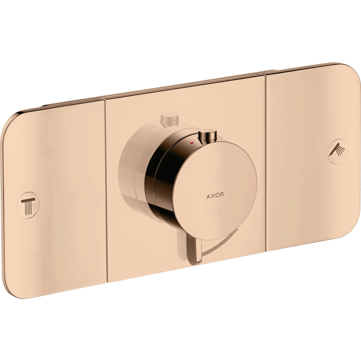 AXOR-One-Thermostatic-module-for-concealed-installation-for-2-functions-Polished-Red-Gold-45712300