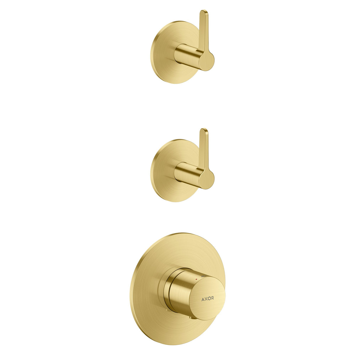 AXOR-One-Thermostatic-module-for-concealed-installation-for-2-functions-with-lever-handle-Brushed-Brass-48722950