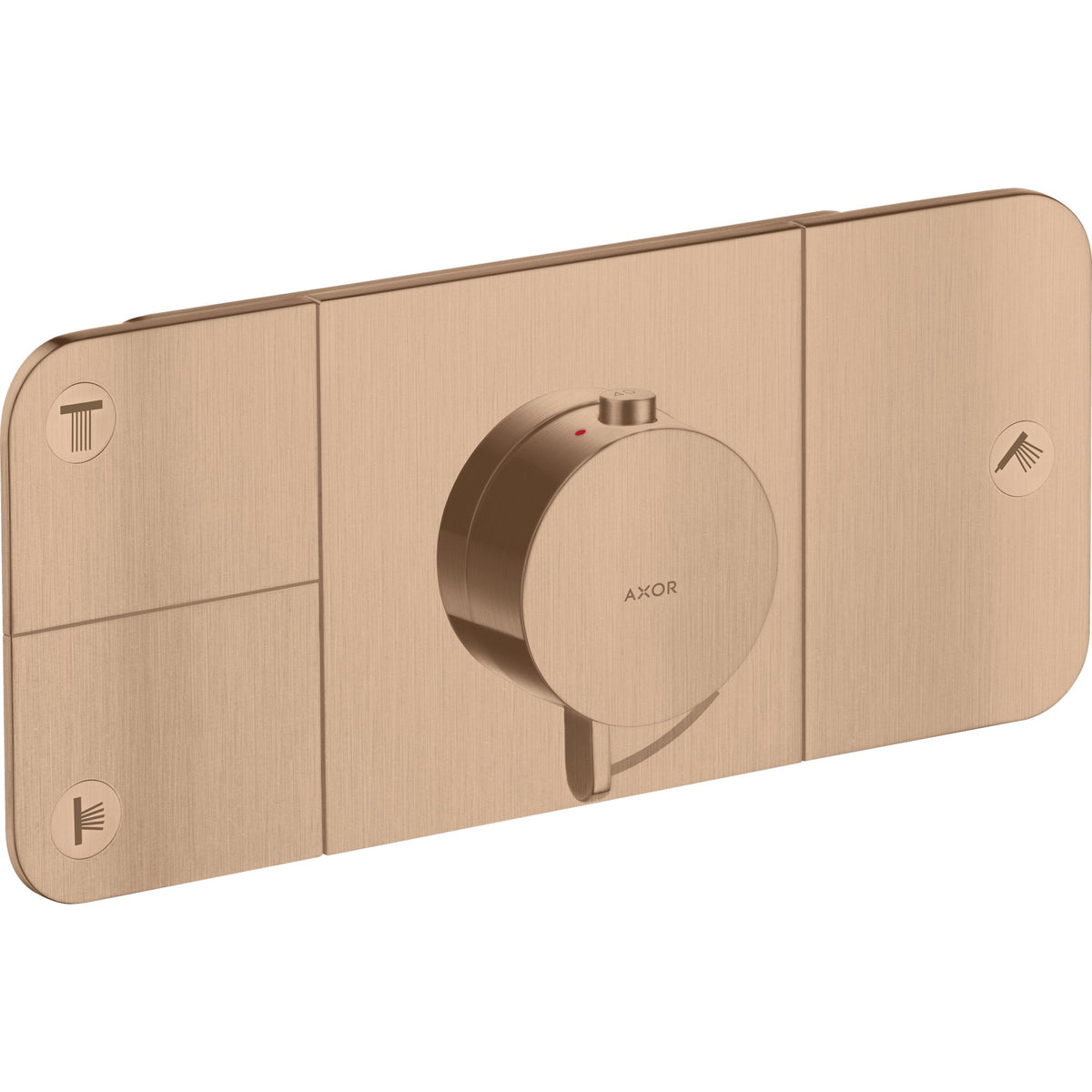 AXOR-One-Thermostatic-module-for-concealed-installation-for-3-functions-Brushed-Red-Gold-45713310