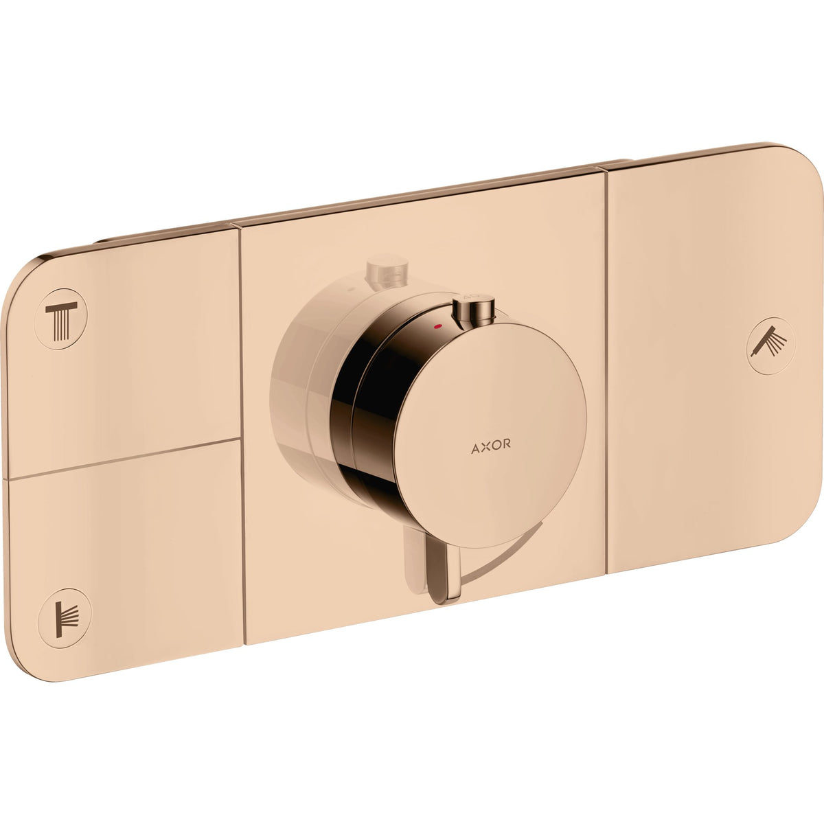 AXOR-One-Thermostatic-module-for-concealed-installation-for-3-functions-Polished-Red-Gold-45713300