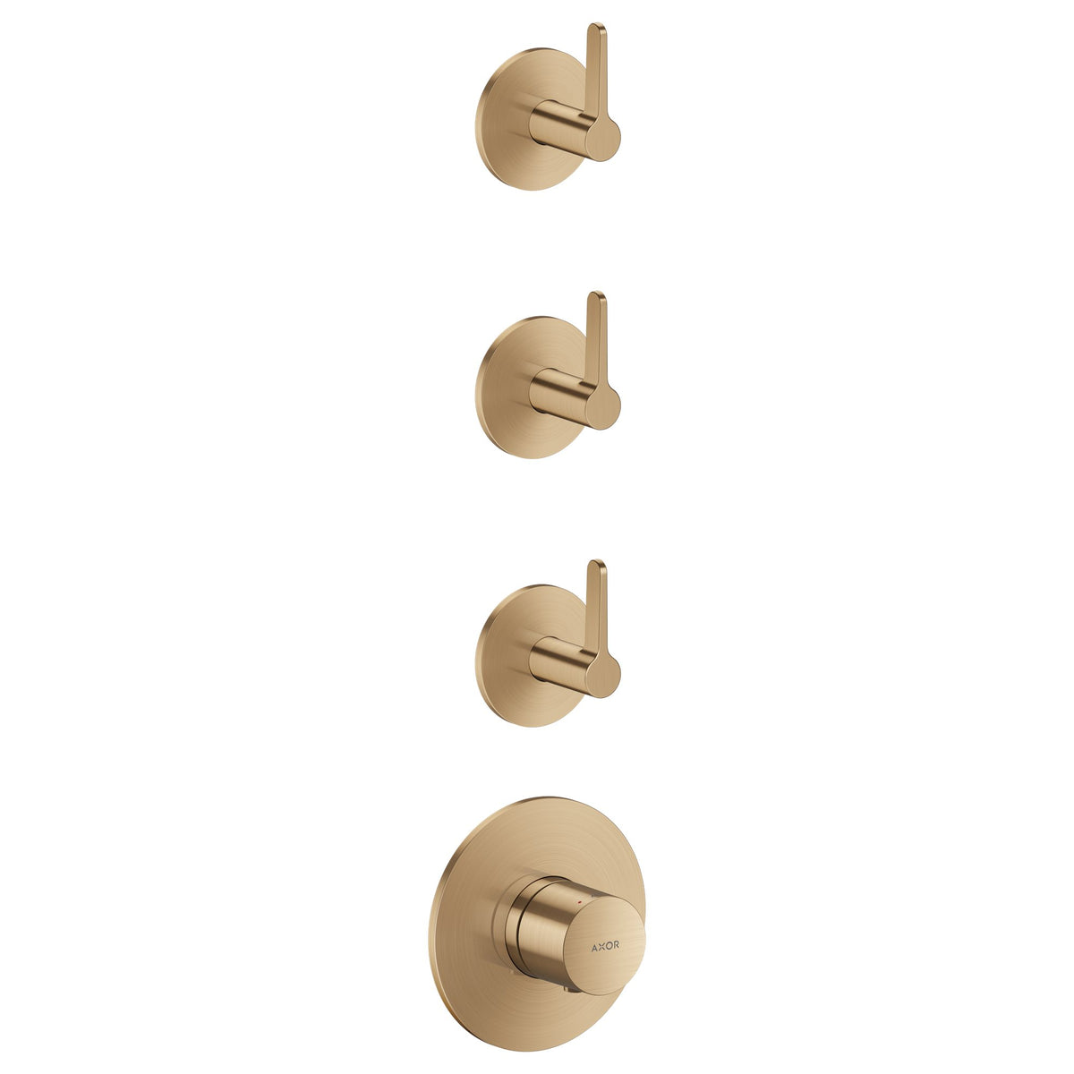 AXOR-One-Thermostatic-module-for-concealed-installation-for-3-functions-with-lever-handle-Brushed-Bronze-48723140