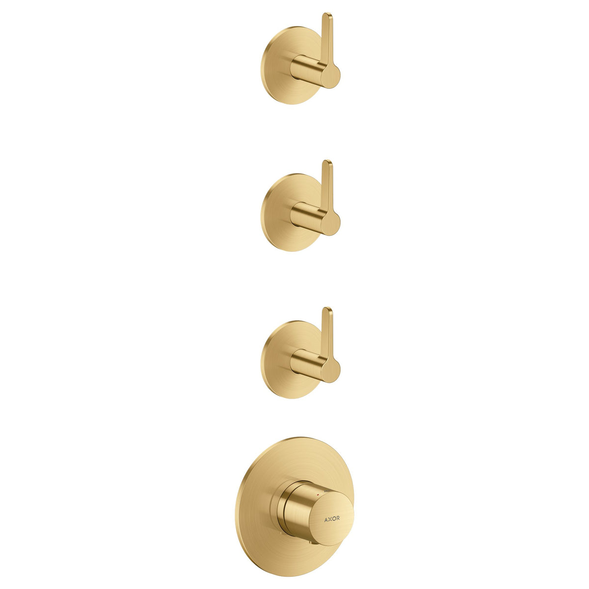 AXOR-One-Thermostatic-module-for-concealed-installation-for-3-functions-with-lever-handle-Brushed-Gold-Optic-48723250