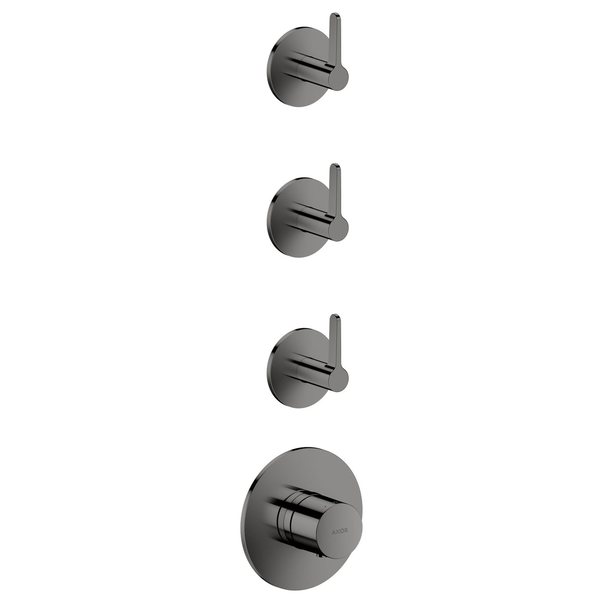 AXOR-One-Thermostatic-module-for-concealed-installation-for-3-functions-with-lever-handle-Polished-Black-Chrome-48723330