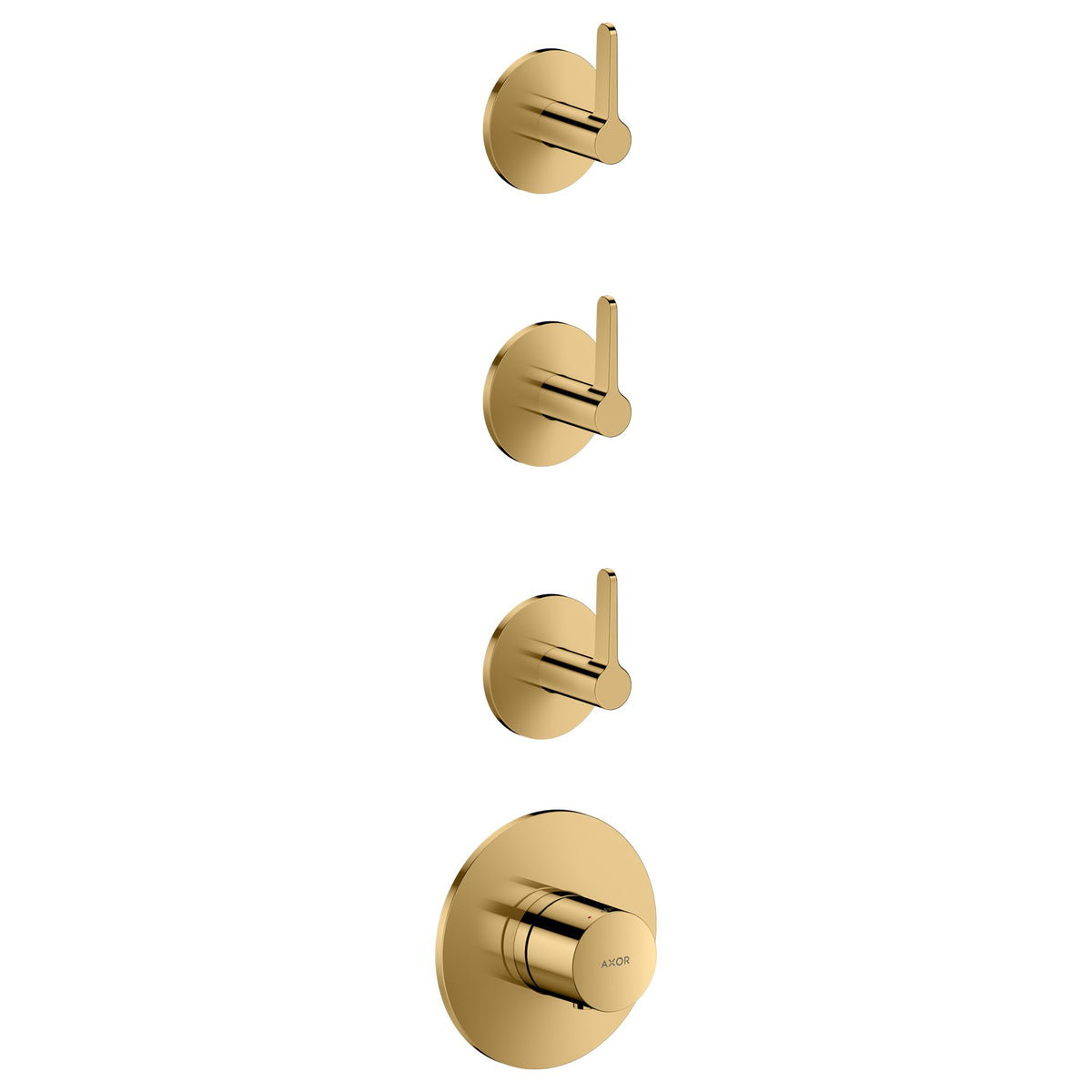 AXOR-One-Thermostatic-module-for-concealed-installation-for-3-functions-with-lever-handle-Polished-Gold-Optic-48723990