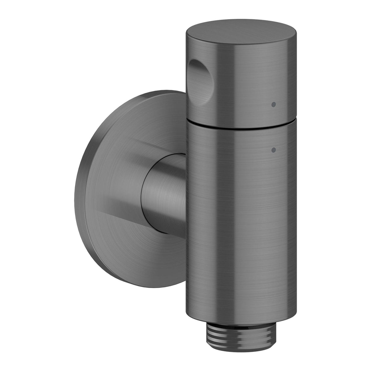 AXOR One Wall outlet stop with shut off valve Brushed Black Chrome 48781340