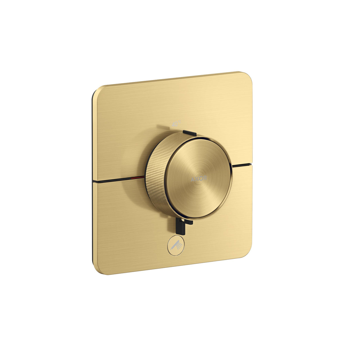 AXOR-ShowerSelect-ID-Thermostat-HighFlow-for-concealed-installation-SoftSquare-for-1-function-and-additional-outlet-Brushed-Gold-Optic-36778250