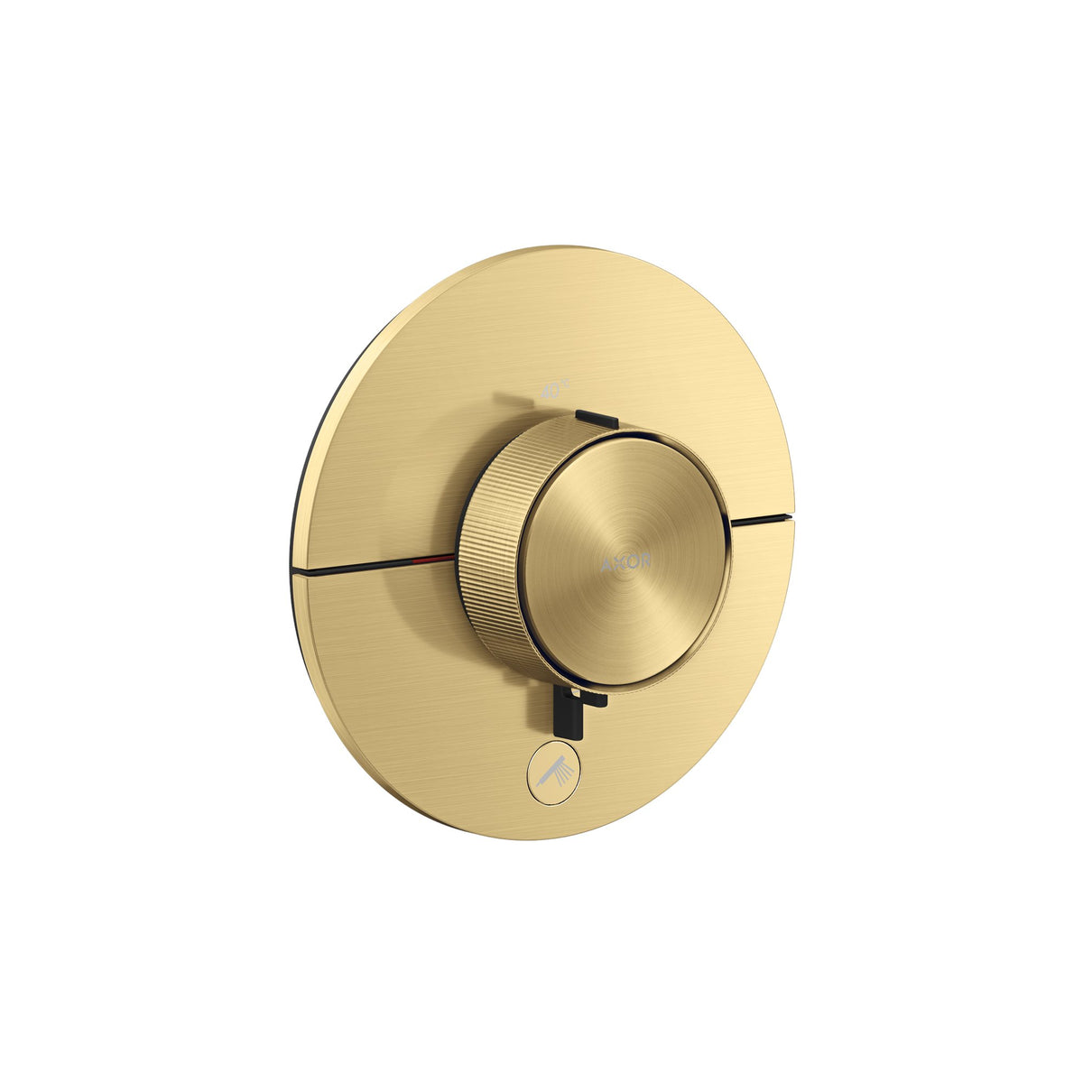 AXOR-ShowerSelect-ID-Thermostat-HighFlow-for-concealed-installation-round-for-1-function-and-additional-outlet-Brushed-Gold-Optic-36776250
