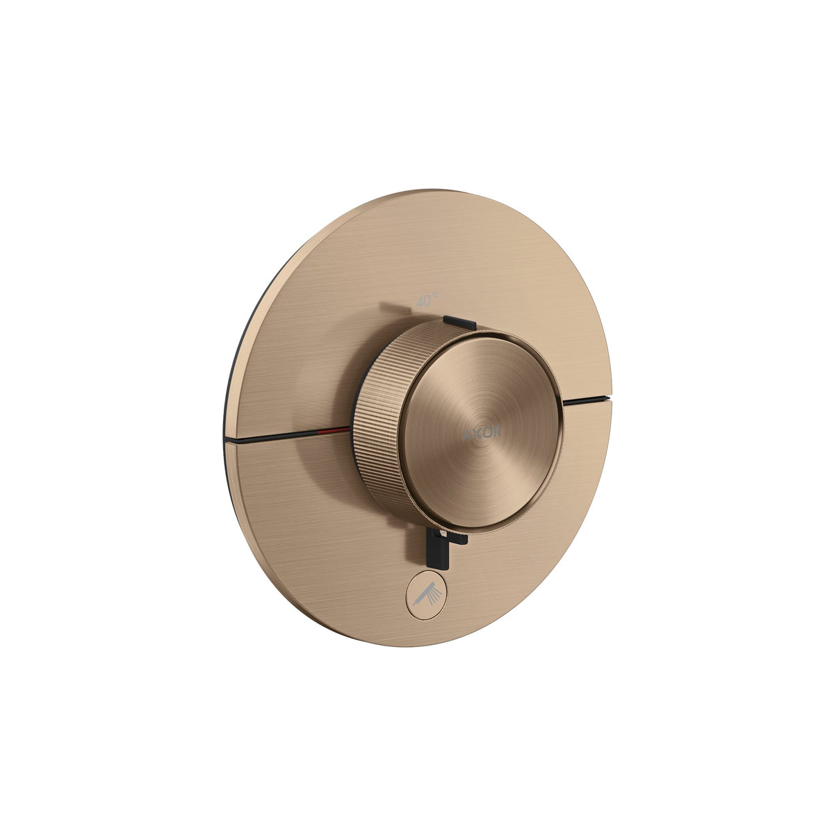 AXOR-ShowerSelect-ID-Thermostat-HighFlow-for-concealed-installation-round-for-1-function-and-additional-outlet-Brushed-Red-Gold-36776310
