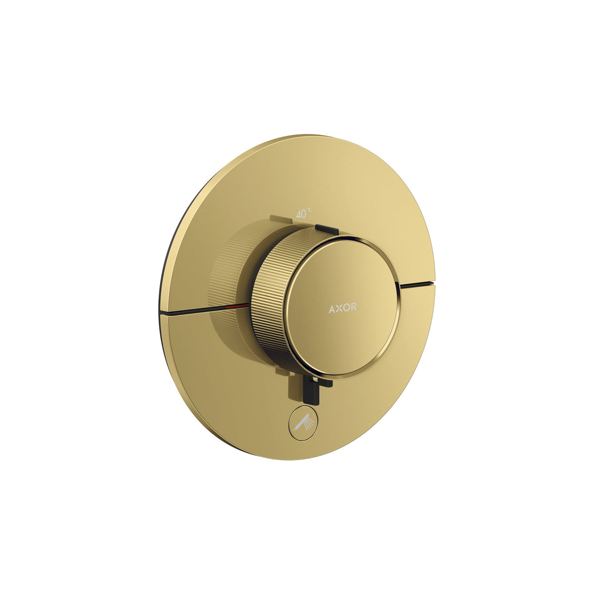 AXOR-ShowerSelect-ID-Thermostat-HighFlow-for-concealed-installation-round-for-1-function-and-additional-outlet-Polished-Gold-Optic-36776990