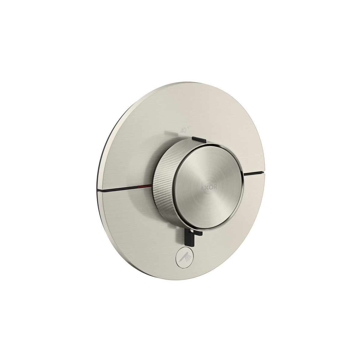 AXOR-ShowerSelect-ID-Thermostat-HighFlow-for-concealed-installation-round-for-1-function-and-additional-outlet-Stainless-Steel-Optic-36776800