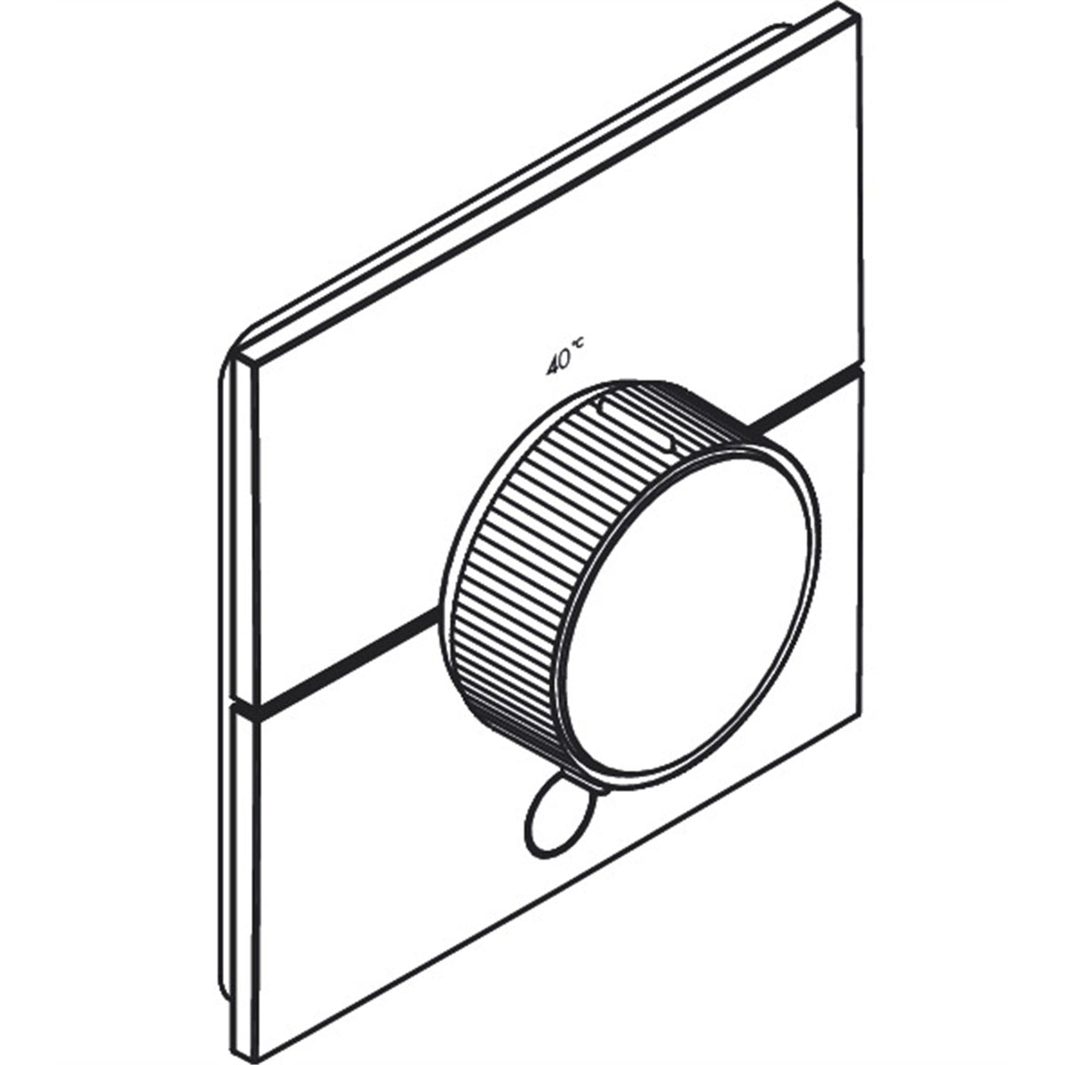 AXOR-ShowerSelect-ID-Thermostat-HighFlow-for-concealed-installation-square-for-1-function-and-additional-outlet-36777-technical-02