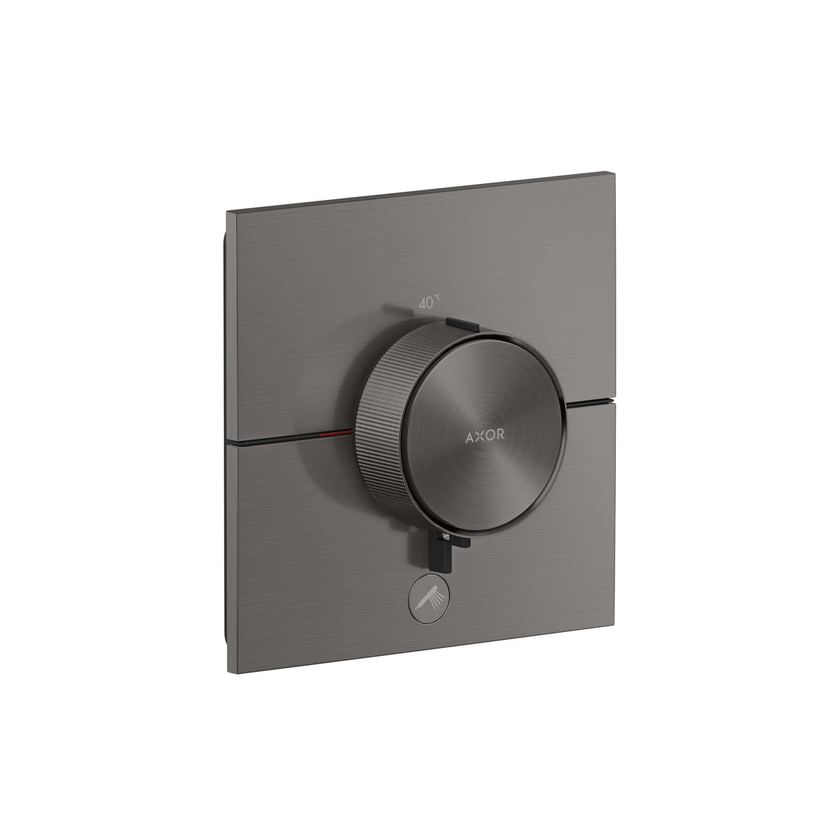 AXOR-ShowerSelect-ID-Thermostat-HighFlow-for-concealed-installation-square-for-1-function-and-additional-outlet-Brushed-Black-Chrome-36777340
