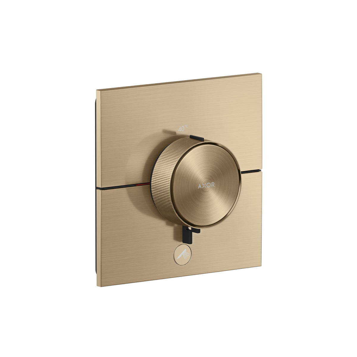 AXOR-ShowerSelect-ID-Thermostat-HighFlow-for-concealed-installation-square-for-1-function-and-additional-outlet-Brushed-Bronze-36777140