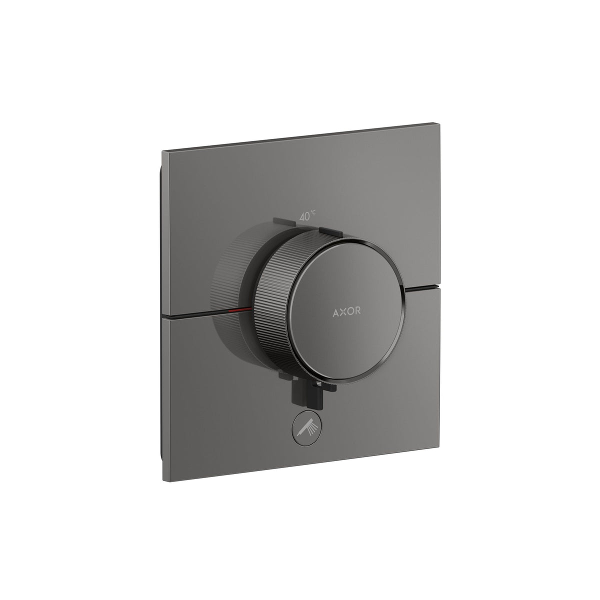 AXOR-ShowerSelect-ID-Thermostat-HighFlow-for-concealed-installation-square-for-1-function-and-additional-outlet-Polished-Black-Chrome-36777330