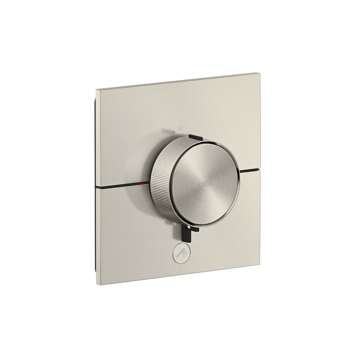 AXOR-ShowerSelect-ID-Thermostat-HighFlow-for-concealed-installation-square-for-1-function-and-additional-outlet-Stainless-Steel-Optic-36777800