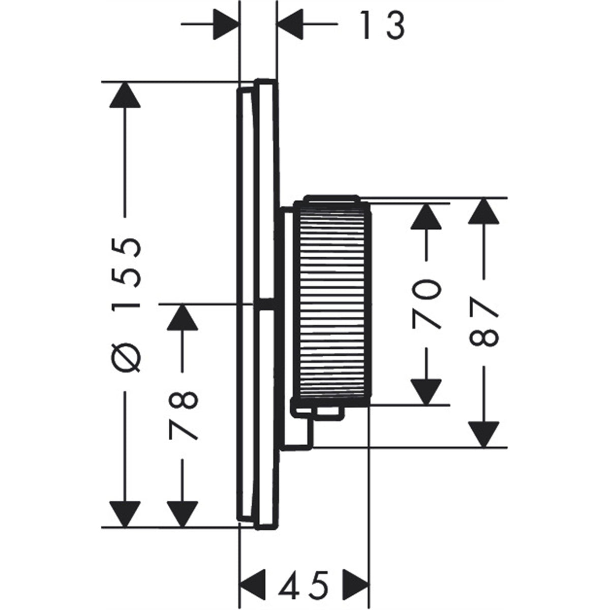 AXOR-ShowerSelect-ID-Thermostat-for-concealed-installation-round-for-2-functions-36750-technical-01