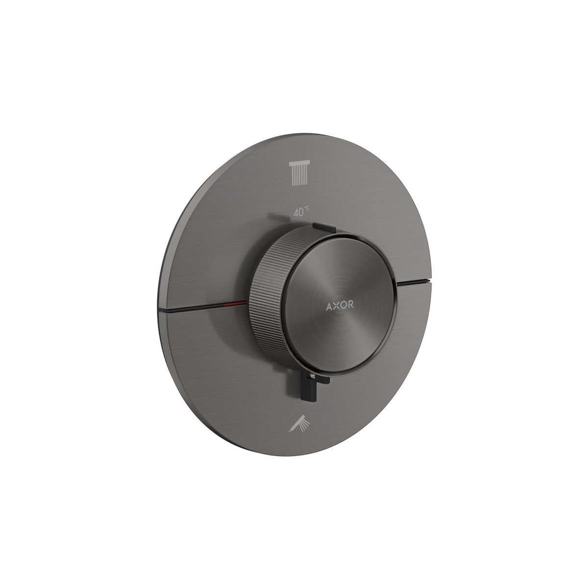 AXOR-ShowerSelect-ID-Thermostat-for-concealed-installation-round-for-2-functions-Brushed-Black-Chrome-36750340