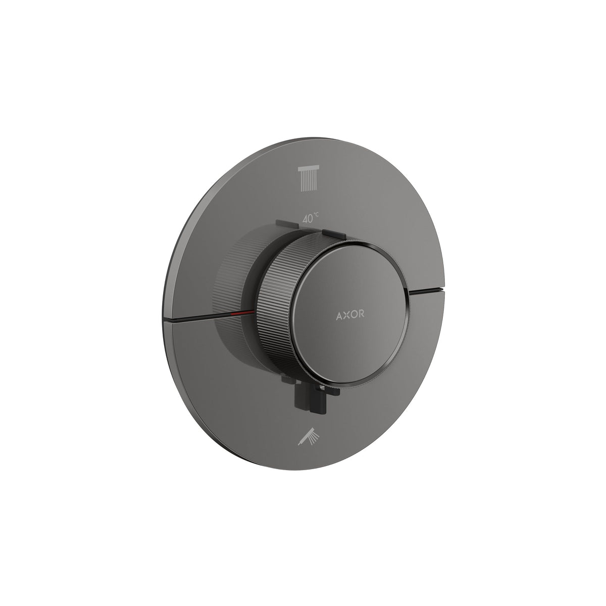 AXOR-ShowerSelect-ID-Thermostat-for-concealed-installation-round-for-2-functions-Polished-Black-Chrome-36750330