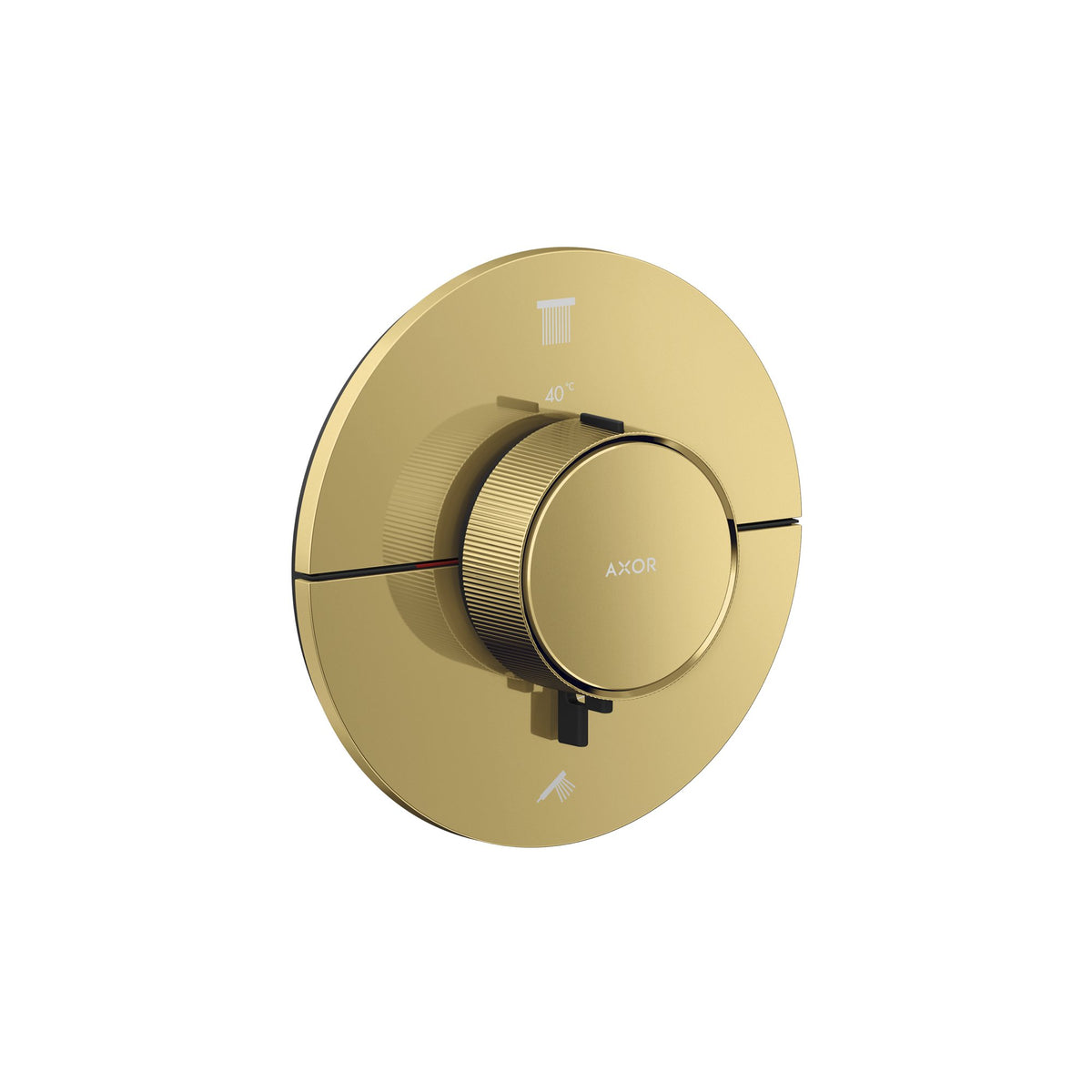AXOR-ShowerSelect-ID-Thermostat-for-concealed-installation-round-for-2-functions-Polished-Gold-Optic-36750990