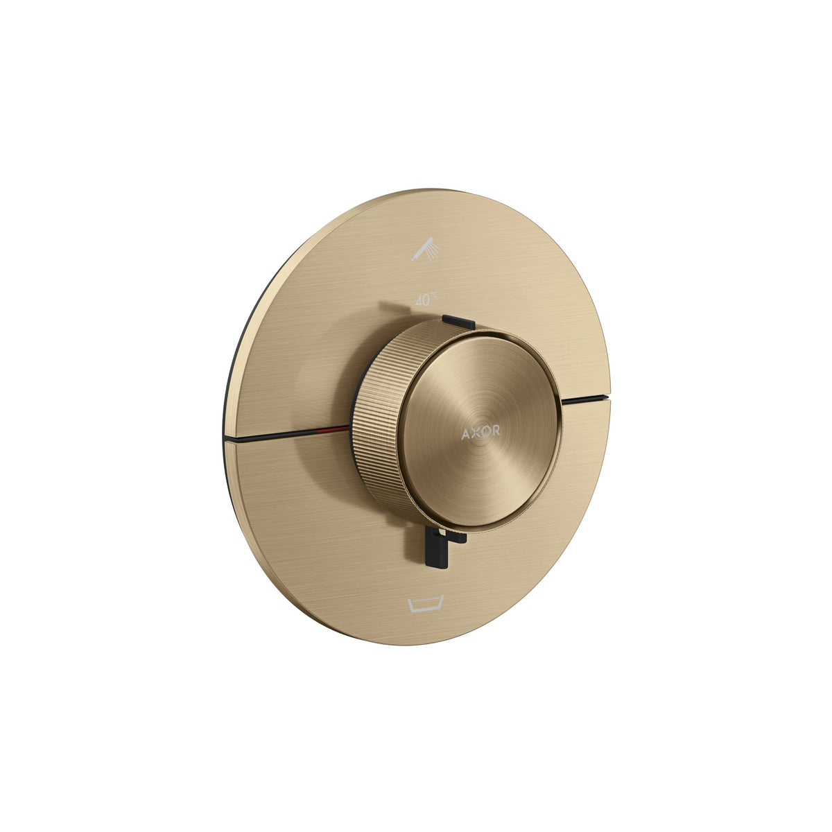 AXOR-ShowerSelect-ID-Thermostat-for-concealed-installation-round-for-2-functions-with-integrated-security-combination-according-to-EN1717-Brushed-Bronze-36751140