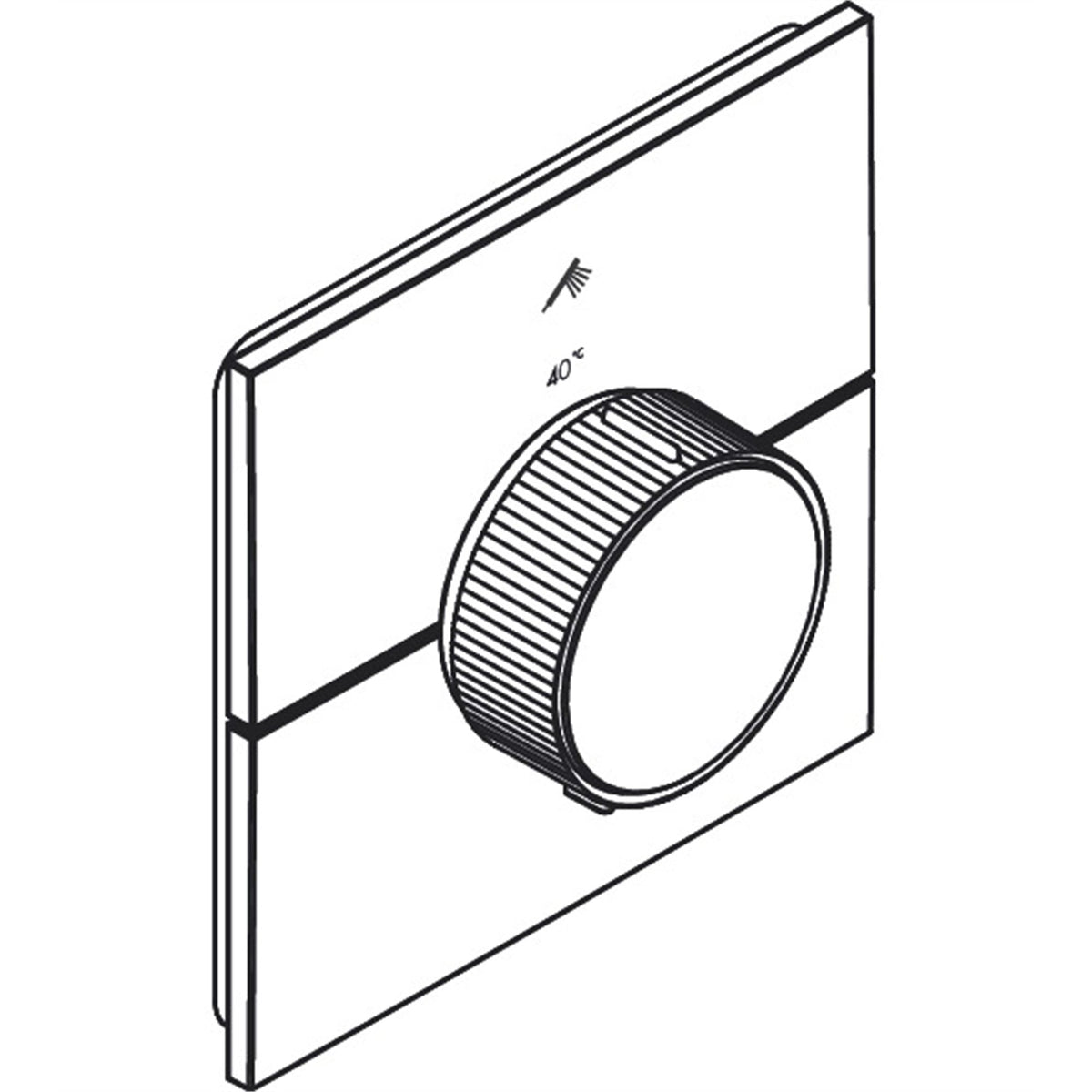 AXOR-ShowerSelect-ID-Thermostat-for-concealed-installation-square-for-1-function-36757-technical-02